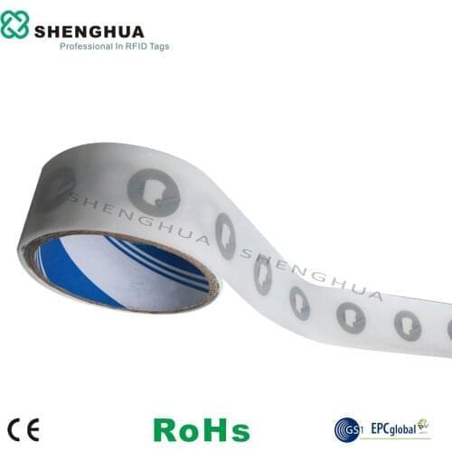 1000pcs/pack wholesale cheap RFID NFC Tags label Sticker roll 13.56MHz Transparent rfid inlay for NFC function mobile phone