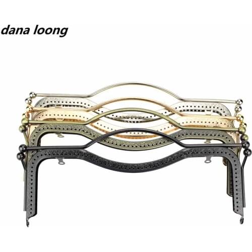 1 Piece 27 CM Lips Metal Purse Frame Big Kiss Clasp Embossing Square Handle 4 Colors to Choose 1