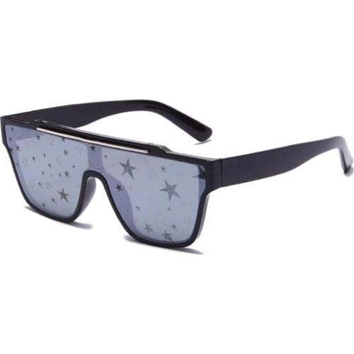 Metal Transparent Sunglasses Large-Frame Glasses UV400 Fashion Trending Styles