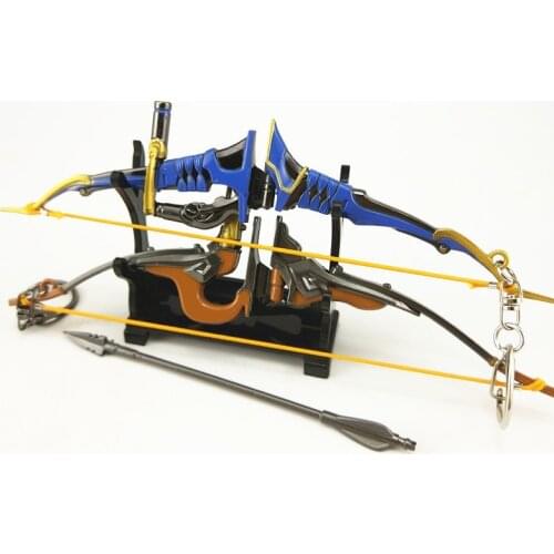 Overwatch Genji weapon model alloy sword Hanzo youth bow and arrow 17 cm guard weapon game collection model holiday gift