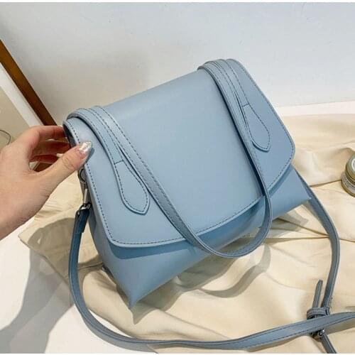 Fashion Plain Designer Woman Handbags Luxury Crossbody Shoulder Bags Women Messenger Flap Leather Casual Tote Bag