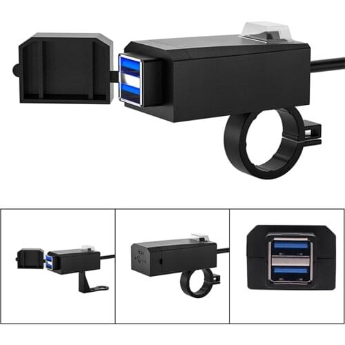 Motorcycle Phone Holder Bike Aluminium Handlebar Phone Mount 360 Rotatable Compatible for iphone samsung xiaomi huawei and more