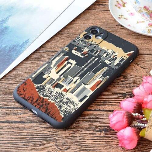 For iPhone Hong Kong Print Soft Matt Apple iPhone Case