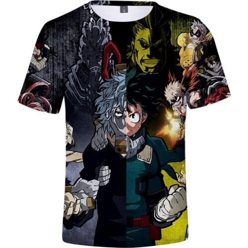 New Fashion Brand T-Shirt Men/Women 3D Printed My Hero Academy Season 4 Short Sleeve Summer Men T Shirt Tops Tees