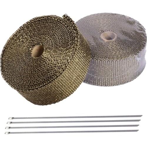 5M Motorcycle Exhaust Wrap Pipe Header Heat Wrap Turbo Mainfold Heat Exhaust Thermal Wrap Tape styling Universal accessories