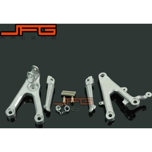 Footrests Front Foot Pegs Pedals Rest footpegs For YAMAHA YZF R6 2003-2005 03 04 05 YZF R6S 2006-2010 06 07 08 09 10 Motorcycle