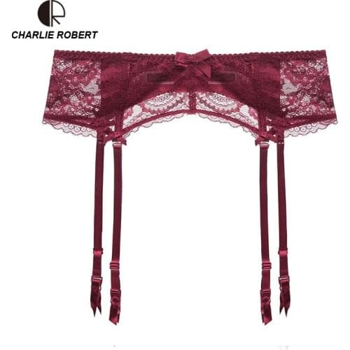 2019 Sale all Garter Belt at here Women Bow Lace Garter Temptation Female Silk Stockings Wedding Garters Belts
