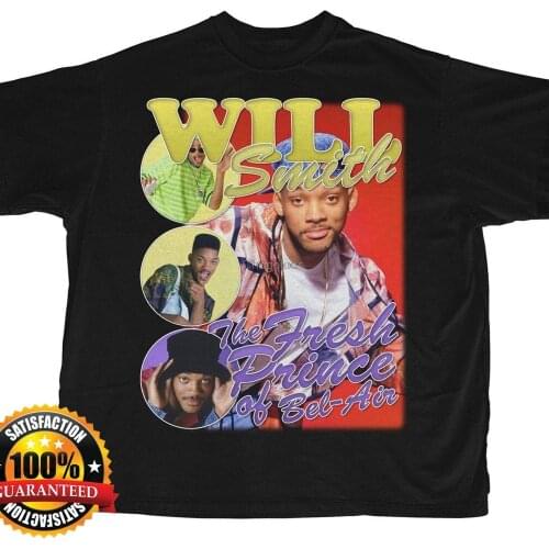 Will Smith Shirt Bootleg Rap Tee Black Vintage Style T Shirt AS127