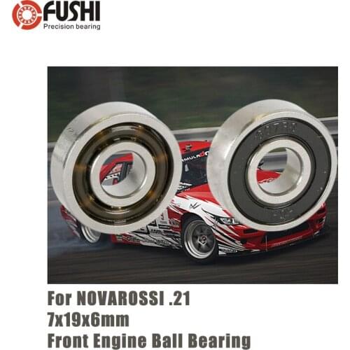 MR607E 2RS 7x19x6mm Front Engine Ball Bearing 1PC Double Sealed ABEC-3 C3 Bearings For NOVAROSSI .21 OFF-ROAD 607RS RC Car T9H