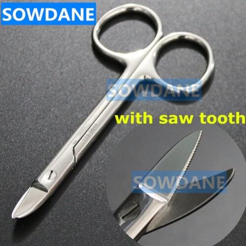Dental Orthodontic Beebee Crown Scissor Half Moon Curved/Straight Dentist Wire Cutter ( for max 0.3mm wire) Serrated Tip