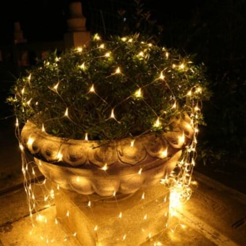 6x4M 3x2M LED Net Mesh Fairy String Light Garland Window Curtain Christmas Fairy Light Tree Light Wedding Party Holiday Light