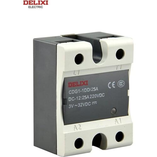 DELIXI Solid State Relay Single Phase CDG1-1DD/10A 20A 25A 40A 60A 80A 100A DC Control DC