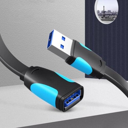 USB 3.0 Extension Cable High-Speed Male To Female Connectors Extended For Laptop PC USB 2.0 Extension Extender Cable Fast Speed