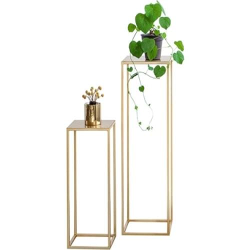 Tall Pedestal Metal Plant Stands, Display Rack Cylinder Tables for Parties,Corner Storage Shelving, Flower Pot Holder Indoor 417