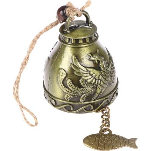 High quality Vintage Lucky Wind Chime Feng Shui Bell Blessing Wind Chime Chinese Knot for Good Luck Fortune Home Car Crafts