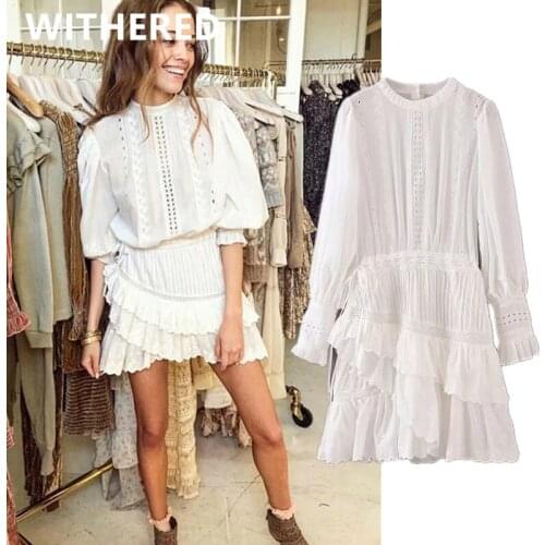 Jenny&Dave summer dress women vestidos ins fashion blogger inide folk vintage lace ruffles elegant de fiesta de noche vestidos