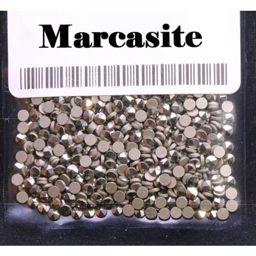 1000pcs/bag Natural Marcasite Stones 0.9-2mm 3A Quality Loose Marcasite Gems for Jewelry Making