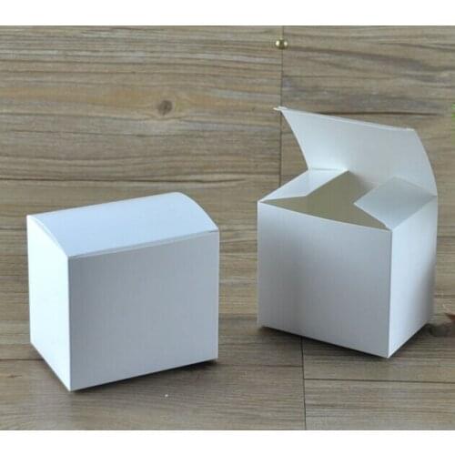 5pcs/lot New White Kraft Paper Box Craft Present Boxes for Candy/Perfumes Small Gift Box 350gsm Cardboard Carton Box 14 sizes
