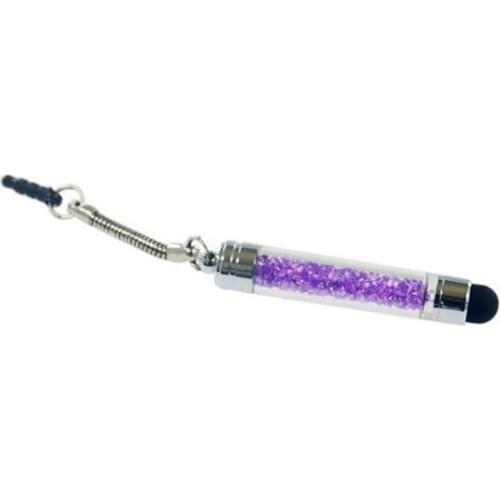 7x stylus rhinestone pencil pen touch pen multi function dustproof plug earphone jack