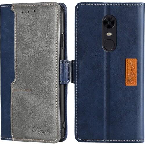 Flip Stand Case For Xiaomi Redmi 5 5A Leather Wallet Book with Card Slots Magnetic Coque For Redmi NOTE 5 5A Prime Phone Cover