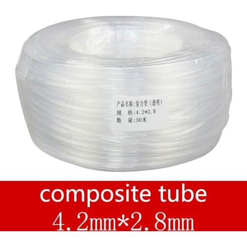 Ink Tube for Printer DX4/DX5 Printhead Damper/Cap Station 4.2*2.8mm,Single Line Transparent