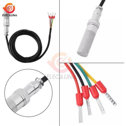 SHT10 SHT20 Temperature Humidity Sensor High Temperature Copper sintering & PE waterproof probe Soil Moisture Sensor module