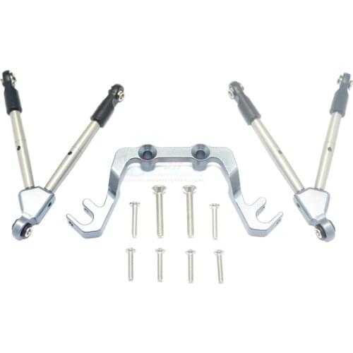 GPM TRAXXAS 1/10 SLASH 4X4 LCG68086 aluminum alloy front and rear teeth rod + fixed code combination