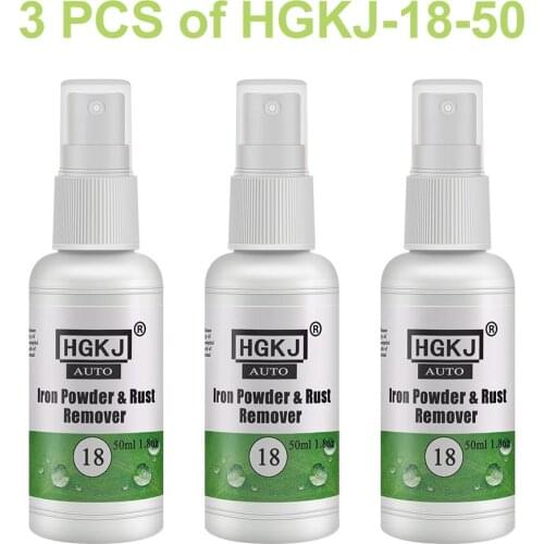HGKJ-18-50×3 of Car Wheel Rust Remover Tool Car Paint Chrome Paint Wheel Iron Powder Rust Remover Car Cleaner Car Accessories