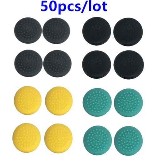 50pcs Silicone Analog Thumb Stick Grip Caps for Nintend Switch Lite Nintendo Switch Mini Controller Sticks Skin Joystick Cover