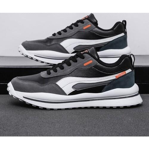 Street Trendy Men Shoes Sneakers Male Tennis Brand Shoes Mens Leather Casual Shoes Fashion Trainer Walking Running Shoes for Men