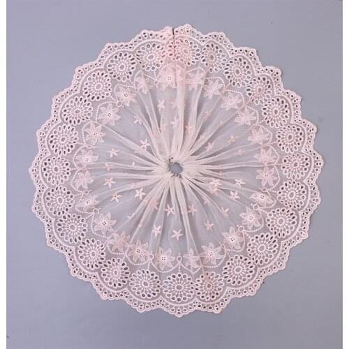 20Yards Embroidery Lace Trim Guipure Mesh Ribbons Dress Clothing Sewing Pink Blue Fabric for Sexy Underwear