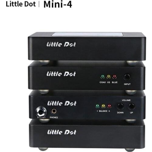 Little Dot Mini 4 mini-combination HiFi Headphone Amplifier Decoder AK4493 DSD256 PCM384KHz/32Bit hifi amp decoder