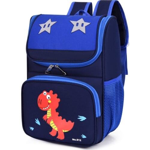 Cute Children Cartoon Backpack Fashion Kids Large Capacity Dinosaur School Bag Sweet Girls Oxford Waterproof Bagpack Space Bag