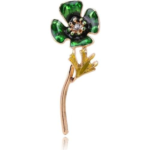 Fashion New Simple Flower Brooch Flower Brooch Classic Wedding Party Costume Jewelry High Quality Jewelry Factory Brooch
