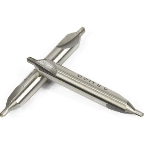 10pcs 2.5mm Center Drill Bit Kit 60Degrees High Speed Steel Metal Hole Drill Cutter Combined Drill Bits Set