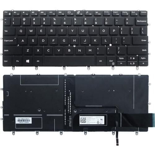 NEW Laptop US Keyboard for DELL XPS 13 9370 13-9370 13-9380 13-9370-D1705S 9317 Laptop Keyboard with Backlit