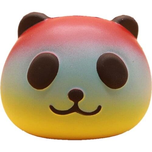 New Fashion Funny Squishy Slow Rising Kids Toys Panda Dog Face Stress Reliever Squeeze Toys Collection