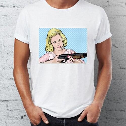 New Men short sleeve t-shirt Betty Draper Mother of the Year Madmen t shirt tees tops harajuku streetwear 4XL 5XL