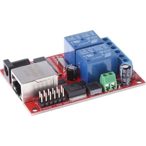 OOTDTY LAN Ethernet 2 Way Relay Board Delay Switch TCP/UDP Controller Module WEB Server