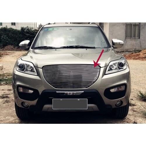 High quality stainless steel Front Grille Around Trim Racing Grills Trim 2012-2013 For LIFAN X60