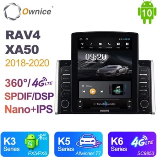 Ownice Android 10.0 Octa 8 Core Car Radio forToyota RAV4 XA50 2018 2019 2020 GPS Multimedia Stereo PlayerTesla Style