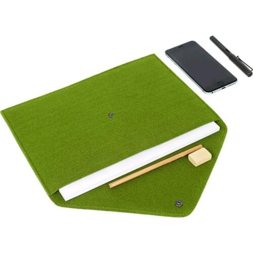 1PC Simple A4 Big Capacity Document Bag pad Business Briefcase File Folders Chemical Felt Filing Products Office Supplies