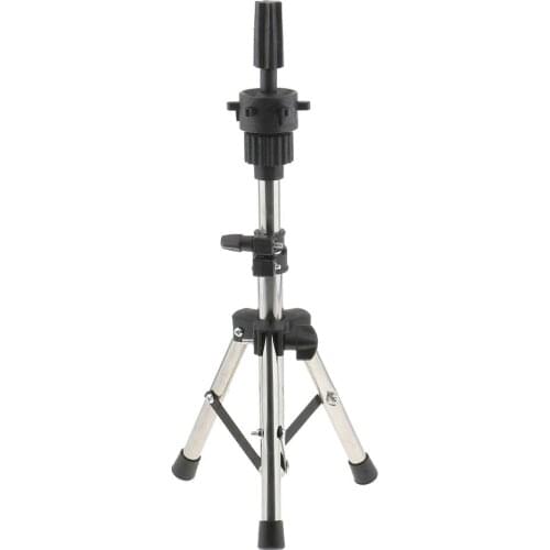 Adjustable Mannequin Tripod Holder Wigs Stand for Wig Display Making Rotating Aluminum Travel Foldable Hairdressers Salon Stylin