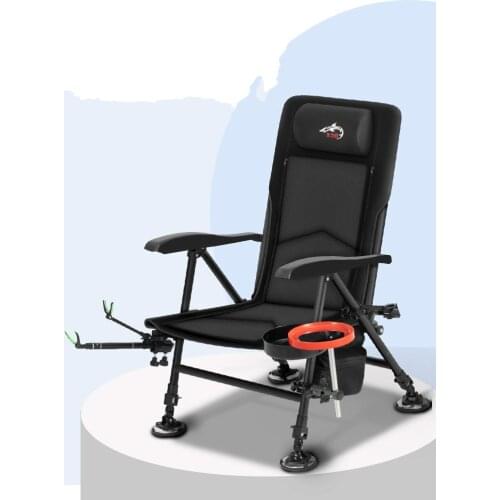 European Style Fishing Chair Multifunctional Reclining Fishing Chair Folding Wild Fishing Seat All-terrain Table Fishing Seat