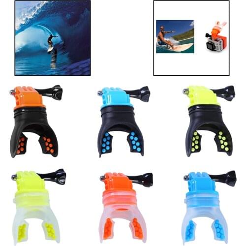 Surfing Shoot Surf Silicone Action Camera Teeth Braces Holder Mouth Mount for Surfing! Diving Shoot Accessories
