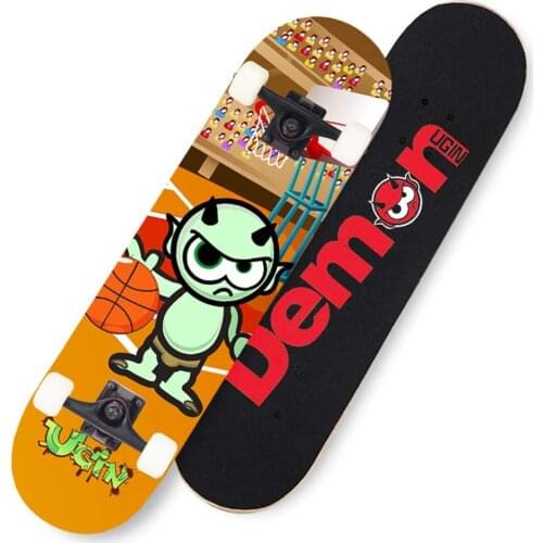 Standard 80Cm Complete Skateboard 31 Inches Skateboard ABEC-7 Bearings Gift of The Skateboard/Youth/Adult Beginners