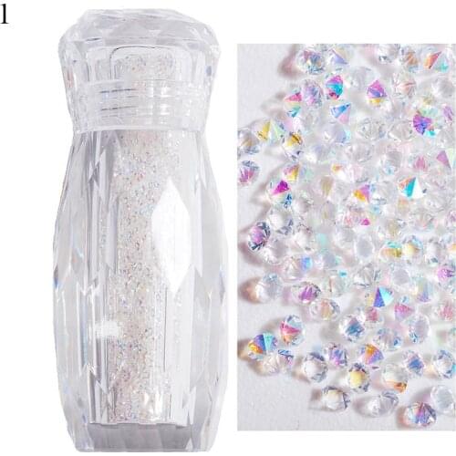 Glass AB Crystal Nail Caviar Beads Nails Art Decorations DIY Gems DIY Beauty Tiny Rhinestones 3D Micro Pixie Nails Decoration