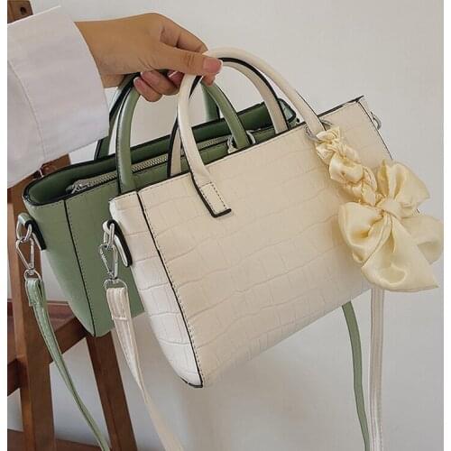 Stone Pattern Pu Leather Crossbody Bags For Women 2021 Candy Color Small Shoulder Bag Female Purses And Handbags With Handle