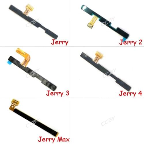 10pcs For Wiko Jerry 2 3 4 Max Power On Off Volume Up Down Switch Side Button Key Flex Cable Replacement Parts