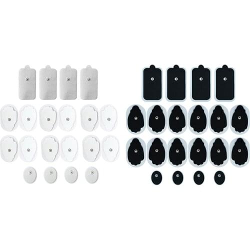 20Pcs Electrode Pads,Reusable Self-Adhesive Replacement Pads for TENS Unit Muscle Stimulator,Small Medium Large Pads